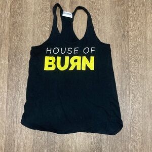 Black and Yellow Graphic Tank Top